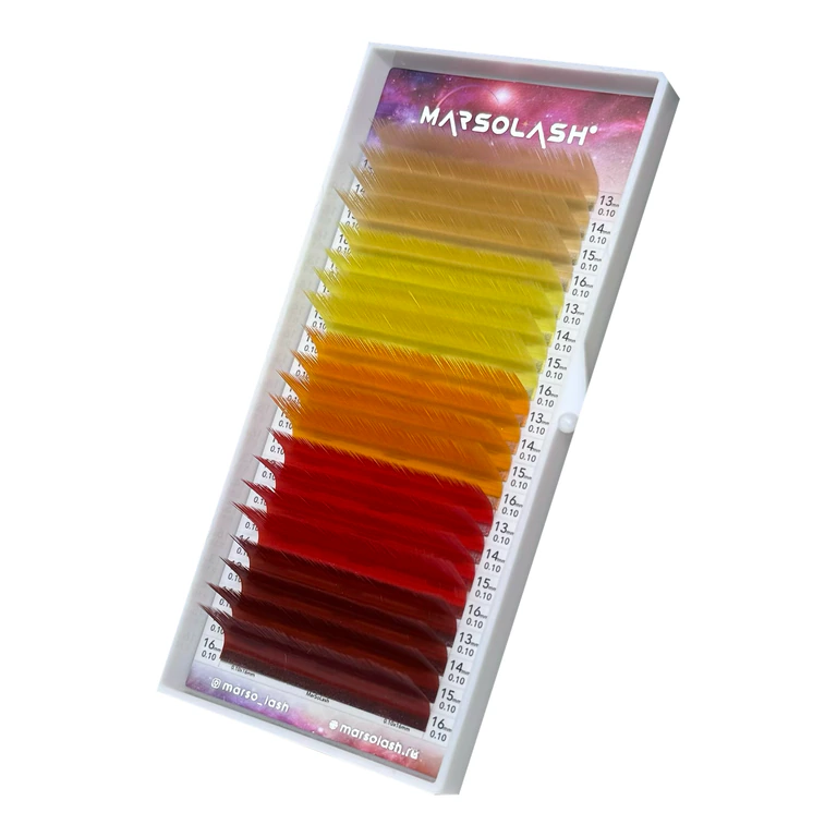 Ресницы MarsoLash Закат L новый микс